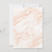 Abstracte vormen Terracotta Marble Back & 2 Foto's Save The Date (Achterkant)