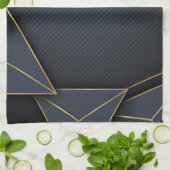 Abstracte vormen theedoek (Gevouwen)