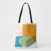 Abstracte vormen tote bag (Voorkant)