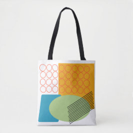 Abstracte vormen tote bag