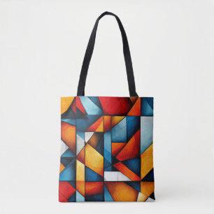 Abstracte vormen tote bag