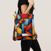 Abstracte vormen tote bag (Dichtbij)