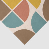 Abstracte vormen uit het midden van de eeuw in mos tissuepapier (Detail)