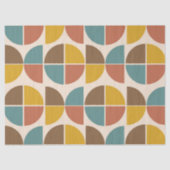 Abstracte vormen uit het midden van de eeuw in mos tissuepapier (Voorkant)
