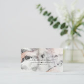 Abstracte vormen van aardeWaterverf Visitekaartje (Staand voorkant)