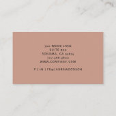 Abstracte vormen van aardeWaterverf Visitekaartje (Achterkant)