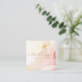 Abstracte vormen van artistieke Waterverf Vierkante Visitekaartje (Staand voorkant)