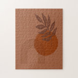 Abstracte vormen van Matisse geïnspireerde woestij Legpuzzel<br><div class="desc">Prachtige Matisse inspireerde florale en abstracte vormgeving in woestijntinten van terracotta en roest.</div>