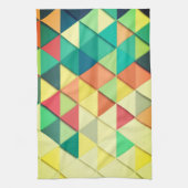 Abstracte vormen van regenboog kleuren keukendoek theedoek (Verticaal)