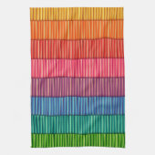 Abstracte vormen van regenboog kleuren keukendoek theedoek (Verticaal)