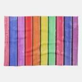 Abstracte vormen van regenboog kleuren keukendoek theedoek (Horizontaal)