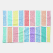 Abstracte vormen van regenboogkleuren theedoek (Horizontaal)