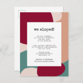 Abstracte vormen van vandaag briefkaart (Voorkant / Achterkant)