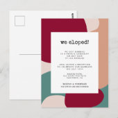 Abstracte vormen van vandaag briefkaart (Voorkant / Achterkant)