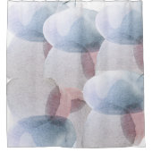  Abstracte vormen van Waterverf van pasta's Douchegordijn (Voorkant)