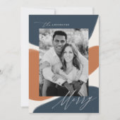 Abstracte vormen van zeemacht en roest | Vakantiek Feestdagenkaart (Voorkant)