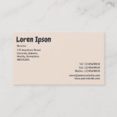 Abstracte vormen visitekaartje (Achterkant)