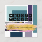 Abstracte vormen, visitekaartje sociale media (Achterkant)