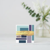 Abstracte vormen, visitekaartje sociale media (Staand voorkant)