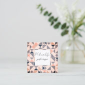 Abstracte vormen, visitekaartje sociale media (Staand voorkant)