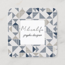 Abstracte vormen, visitekaartje sociale media