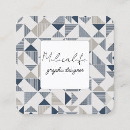 Abstracte vormen, visitekaartje sociale media