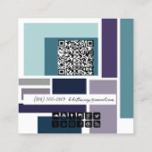 Abstracte vormen, visitekaartje sociale media (Achterkant)