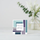 Abstracte vormen, visitekaartje sociale media (Staand voorkant)