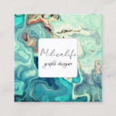 Abstracte vormen, visitekaartje sociale media (Voorkant)