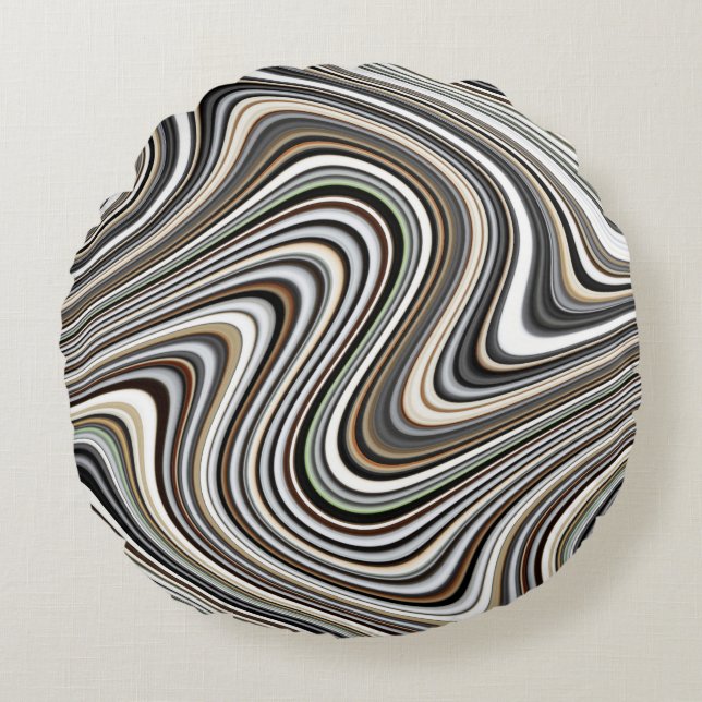 Abstracte vormen voor de bocht rond kussen (Voorkant)