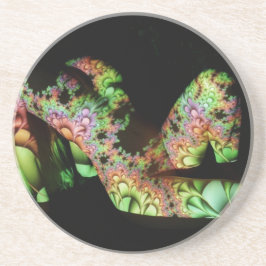 Abstracte vormen zandsteen onderzetter