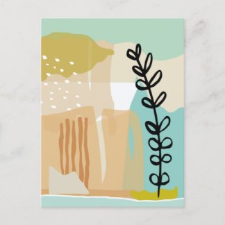 Abstracte vormen zomer #illustratie #minimalist briefkaart