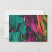 Abstracte vormgeving acryl bedankt kaart (Achterkant)