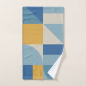Abstracte vormgeving met middengeometrie bad handdoek (Handdoek)