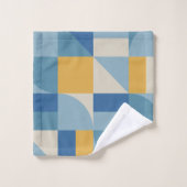 Abstracte vormgeving met middengeometrie bad handdoek (Wasdoekje)