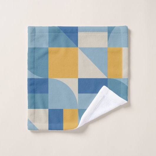 Abstracte vormgeving met middengeometrie bad handdoek (Wasdoekje)