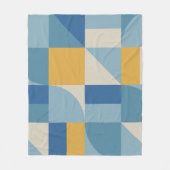 Abstracte vormgeving met middengeometrie fleece deken (Voorkant)