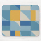 Abstracte vormgeving met middengeometrie muismat (Voorkant)