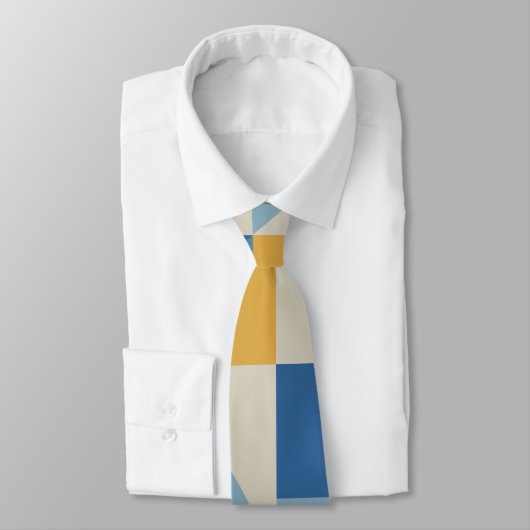 Abstracte vormgeving met middengeometrie stropdas (Gebonden)