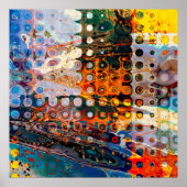 abstracte vormgeving van de kunstvorm, achtergrond poster (Voorkant)