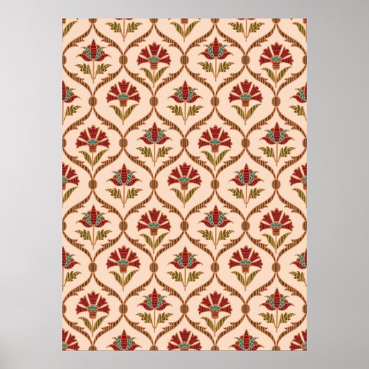 abstracte vormgeving van het  patroon, bovenaan poster (Voorkant)