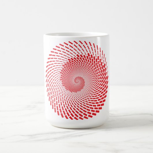 Abstracte Vortex Coffee Mok (Center)