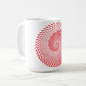 Abstracte Vortex Coffee Mok (Voorkant links)