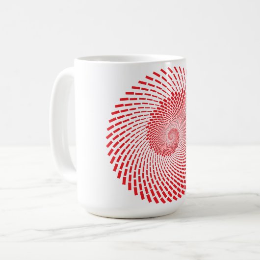 Abstracte Vortex Coffee Mok (Voorkant links)