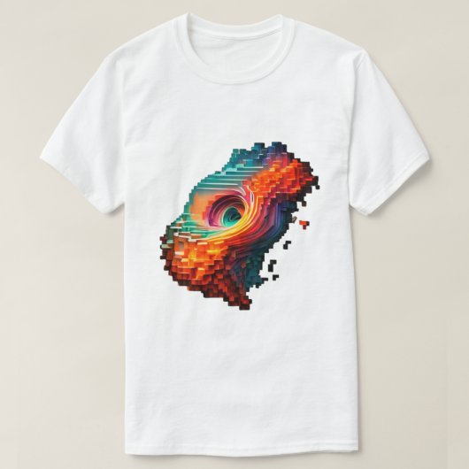 Abstracte vortex kunst t-shirt (Design voorkant)