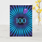 Abstracte vortex voor 100e verjaardag kaart (Gele Bloem)