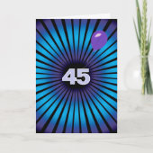 Abstracte vortex voor 45e verjaardag kaart (Voorkant)