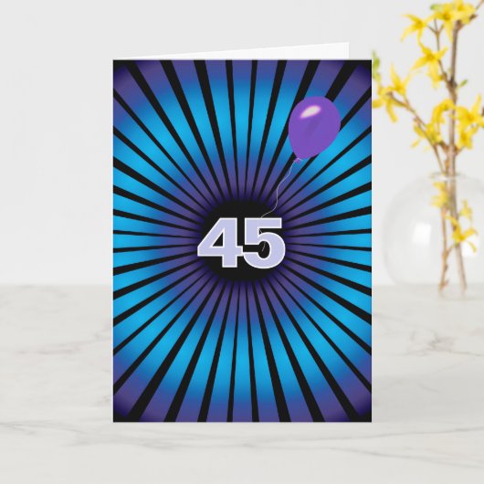 Abstracte vortex voor 45e verjaardag kaart (Gele Bloem)