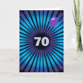 Abstracte vortex voor 70e verjaardag kaart (Voorkant)