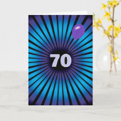 Abstracte vortex voor 70e verjaardag kaart (Gele Bloem)